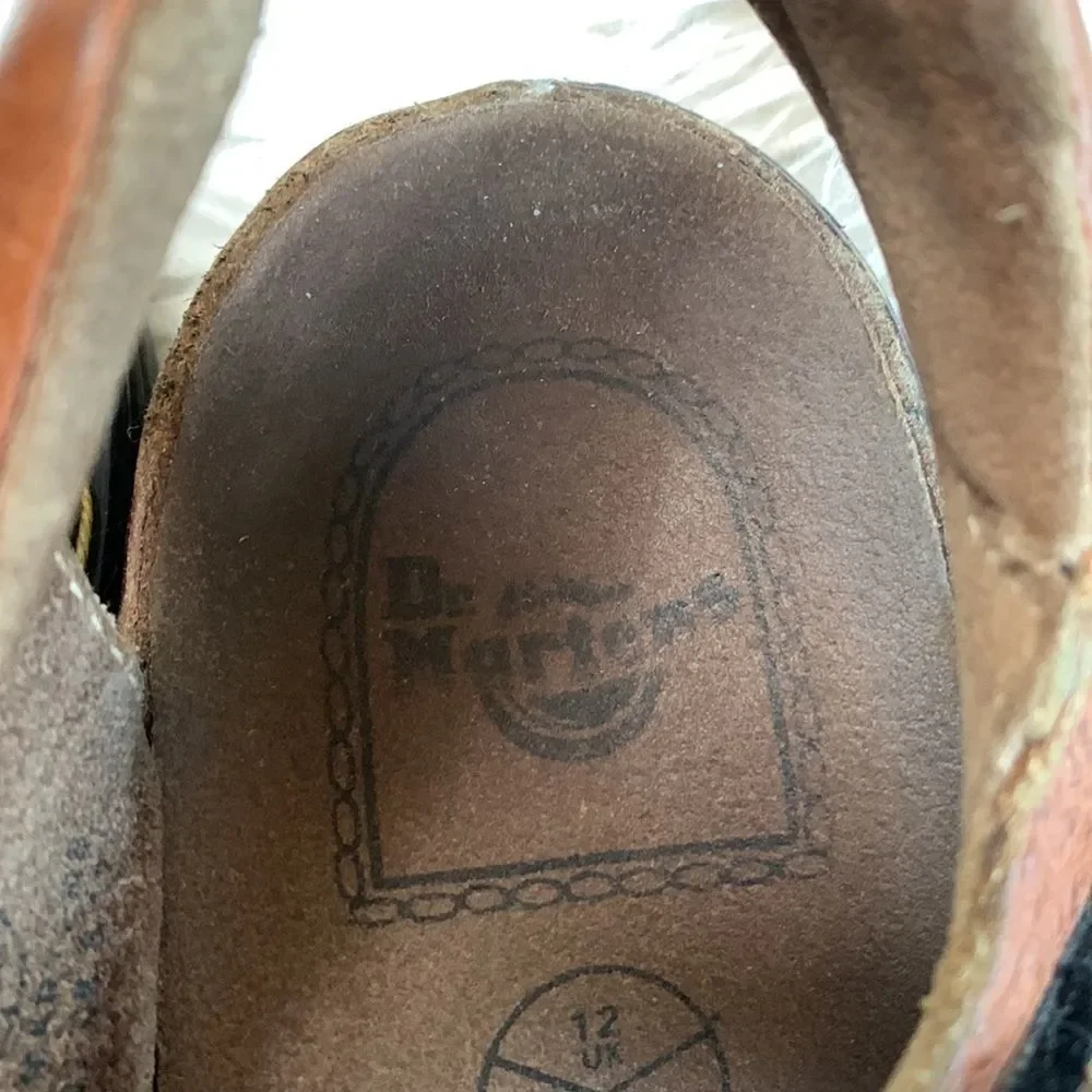 DR. MARTENS pebbled leather sandals Made in England size 12/13